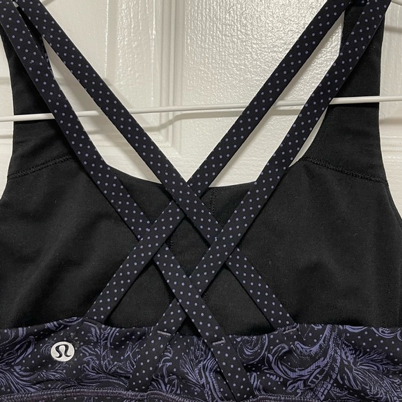 [lululemon] Energy Sports Bra in Foliage Nulux Moody Blues Black - Picture 5 of 7
